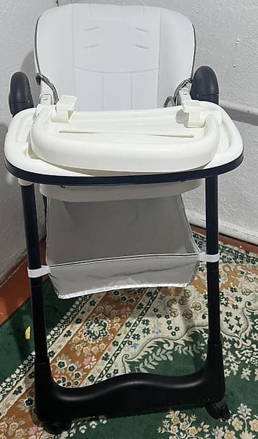 Офис эмереги: Детский стульчик для кормления с подносом и корзиной для хранения lalafo.kg да — 4 Офис эмереги: Детский стульчик для кормления с подносом и корзиной для хранения — 4