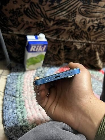Мобильные телефоны и аксессуары: IPhone 13 mini, Б/у, 128 ГБ, Синий, Чехол, 74 % — 1