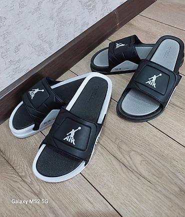 Мужские сандалии, 40, 40.5, 41, Air Jordan, Новый, цвет - Черный, Самовывоз