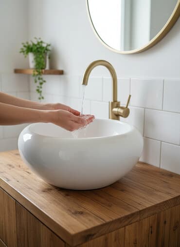 умывальник для дачи с подогревом: Раковина накладная диаметр 50см
находится в мкр Аламедин 1 — 1