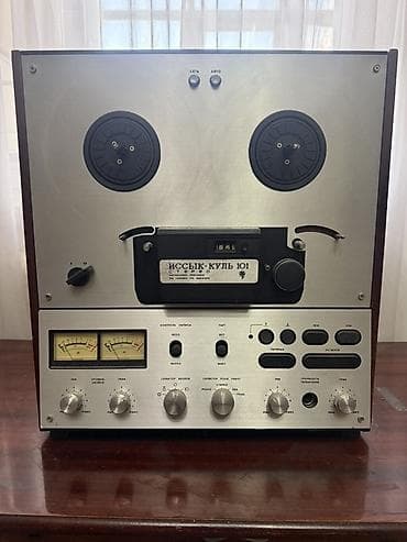 Динамиктер жана музыкалык борборлор: Катушечный магнитофон-приставка «Иссык-Куль 101 стерео». В комплект — 1