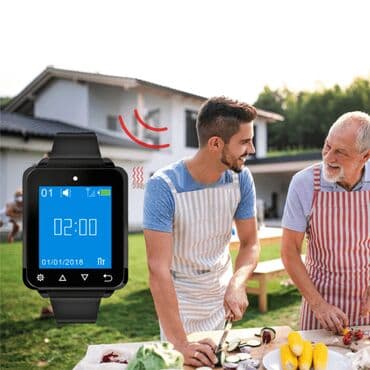 smart sensor: Сенсорные часы официанта, персонала (черные) - CAT01 НА РУССКОМ — 6