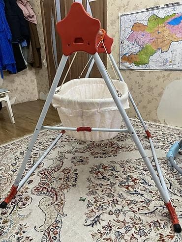 Комплектующие для мебели: Детский комплект: подвесная люлька 800 Камот детский 500 Ходонок 600 — 2