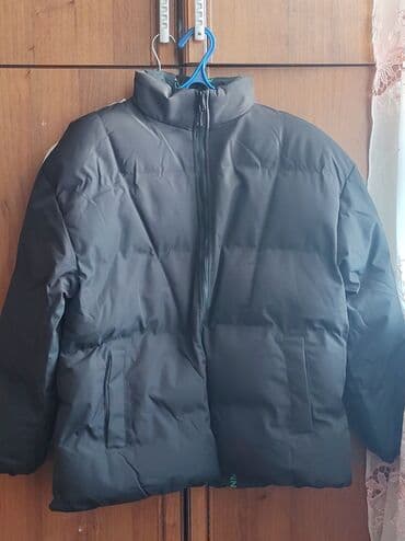 купить женский пуховик большого размера: Двусторонняя утеплённая куртка влагостойкий - Формат: пуховик-бомбер — 10