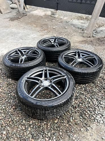 яктар: Колеса в сборе 225 / 40 / R 18, Лето, Б/у, Комплект, Легковые, Литые, отверстий - 5 — 1