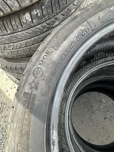 Шины 245 / 45 / R 18, Лето, Б/у, Комплект, Легковые, Корея — 7