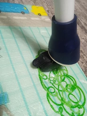 бутылка для кормление: Стульчик для кормления, Б/у, Skillmax, Металл, Трансформер, цвет - Синий — 2