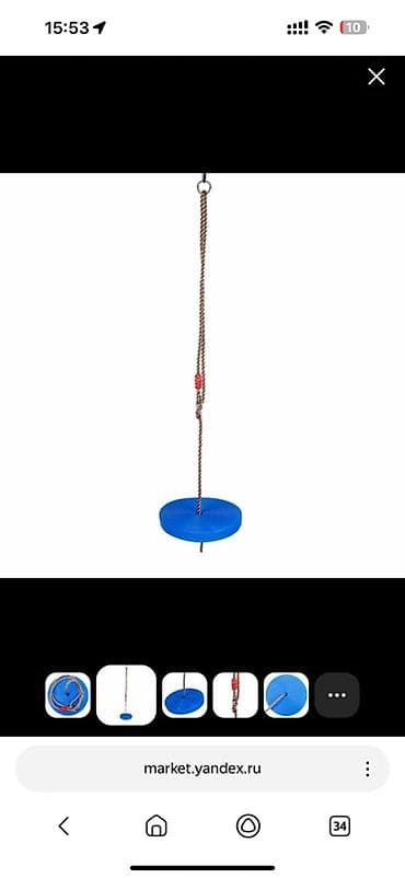 верёвка: Детские подвесные качели со спинкой и перемычкой - Тип: подвесные — 6