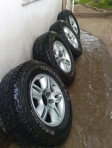 shina.kg: Продаю диски с резиной от GX 275/65/17 ЦО 110 стояли на Патруле 60тыс — 2