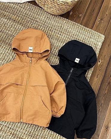 Комплекты одежды: Детская ветровка с капюшоном - Модель: легкая куртка на молнии - Пол — 2