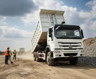 Услуги самосвала HOWO (6x4/8x4) для стройработ и вывозов. Виды работ