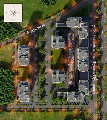 купить квартиру в рассрочку бишкек: 2 комнаты, 81 м², Элитка, 7 этаж, ПСО (под самоотделку) — 2