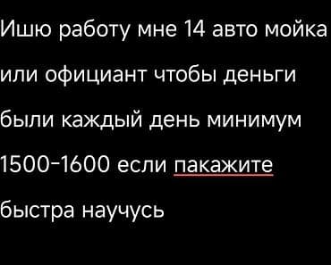 вб такси в бишкеке: Официант. Без опыта — 1