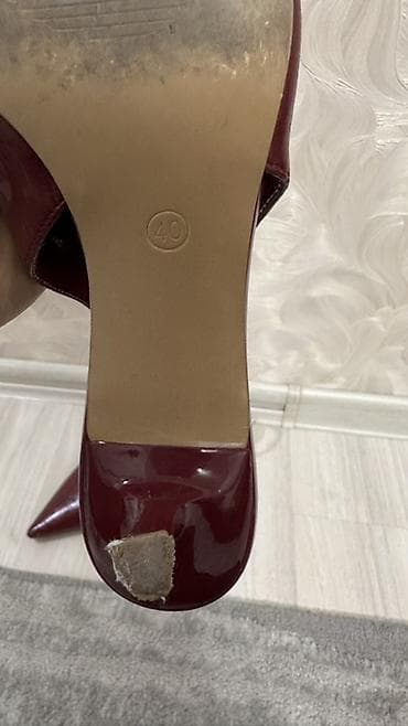 кийит: Лодочки CORINA с открытой пяткой (slingback) - Цвет: бордовый (винный — 3