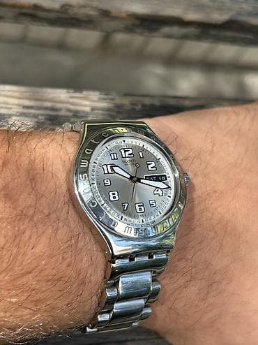 time try: Классические часы часы, Swatch, Швейцария, Оригинал, Мужские, Б/у — 5