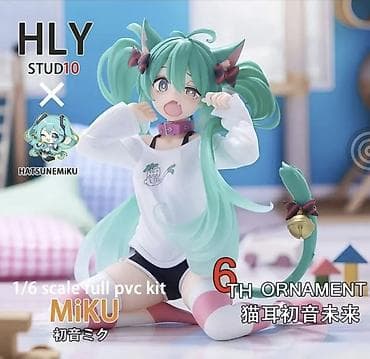 Фигурка Hatsune Miku «Cat Ears» — 1/6 scale full PVC kit -
