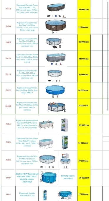 домашний бассейн для детей: Рассрочка через mbank размер: длина 259 см, ширина 170 см, высота 61 — 5