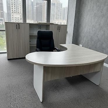 стол письменный детский: Комплект офисной мебели, Новый, В рассрочку, ДСП, Бесплатная доставка, цвет - Белый — 2