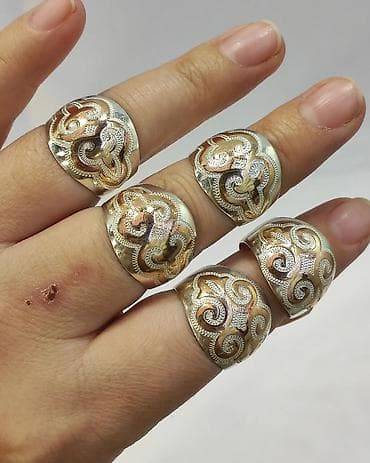 серебряное кольцо женское: Серебряное кольцо Серебро напыление золото 925 пробы Размеры имеются — 3
