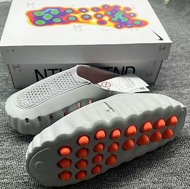 обувь nike: Сабо/мюли Nike Mind (серо‑белые) СУПЕР АКЦИЯ!!! - Дизайн: закрытый — 2