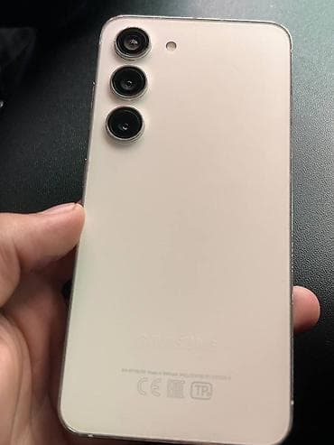 чехол s23: Samsung Galaxy S23, Б/у, 256 ГБ, цвет - Белый, 2 SIM, eSIM — 1