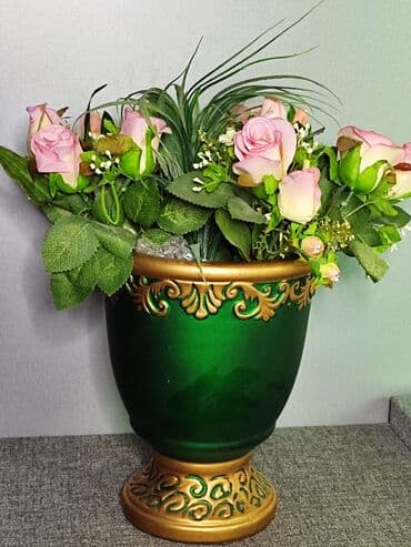 ваза большая: Ваза с цветами! Яркая, красивая, богатая, тяжелая Украсить Ваш дом и — 2