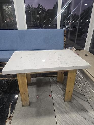 стол из оникса: Кухонный стол, Прямоугольный, Нераскладной — 1