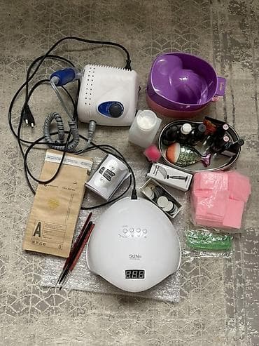 Аппарат для маникюра/педикюра + UV/LED-лампа для ногтей Комплект: -