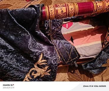 национал: Люлька, Колыбель, Дерево, цвет - Синий — 2