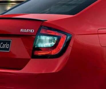 фары на нексия 2: Фонарь (тёмный) правый Шкода Рапид, Skoda Rapid 2013, 2014, 2015 — 1