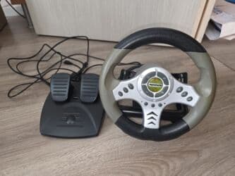 сколько стоит руль для компьютера: Игровой руль с педалями Defender (Multimedia Racing Wheel) - — 3