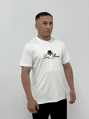 одежда сажда: Мужская футболка, M, L, XL, Loro Piana, Новый, цвет - Белый, Самовывоз, Бесплатная доставка, Платная доставка — 3