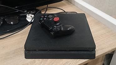 PlayStation 4 Slim (Sony) с комплектом - Консоль PS4 Slim в тонком