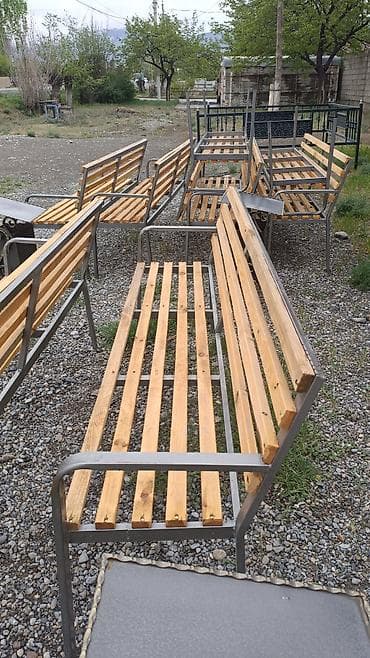 бурый: Скамейка Со спинкой, Без крыши — 1