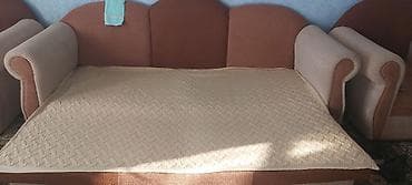 обивка: Комплект мягкой мебели, Б/у, цвет - Коричневый — 1