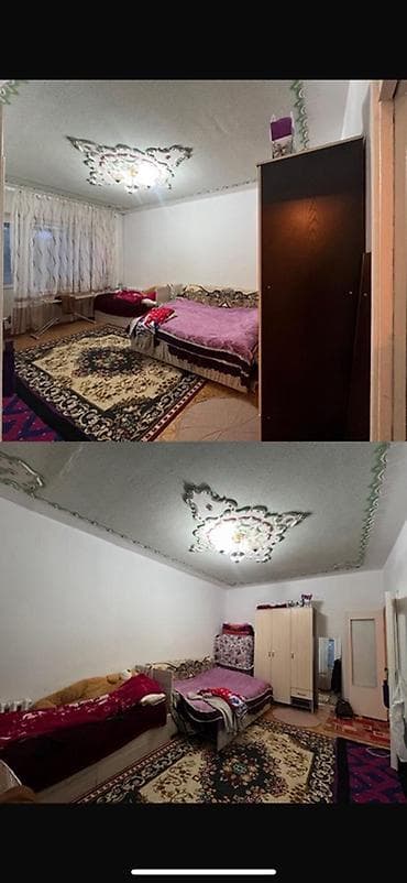 Продается 1 комнатная кв с ремонтом,2 этаж. В городе Токмок. Адрес 3