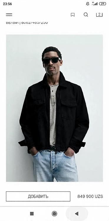 soft shell: Продам Джинсовую куртку рубашку Zara original! Цвет черный !! Белый на — 1