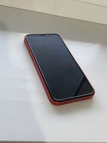 iphone 15 pro max 256 цена бишкек: IPhone 12, Колдонулган, 64 ГБ, Кызыл, Коргоочу айнек, Каптама, 77 % — 3