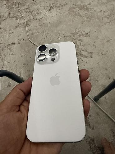 iphon 11 pro max: IPhone 16 Pro, 256 ГБ, White Titanium, Защитное стекло, Чехол, Кабель, 100 % — 1