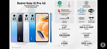 купить redmi note 9 pro: Redmi, Redmi Note 12 Pro Plus, 128 ГБ, цвет - Голубой — 2