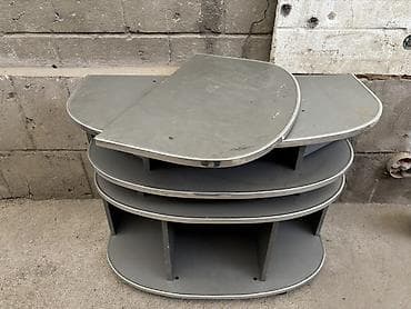 уго: Тумба и подставка для телевизора, Напольная, ЛДСП, цвет - Серый — 3