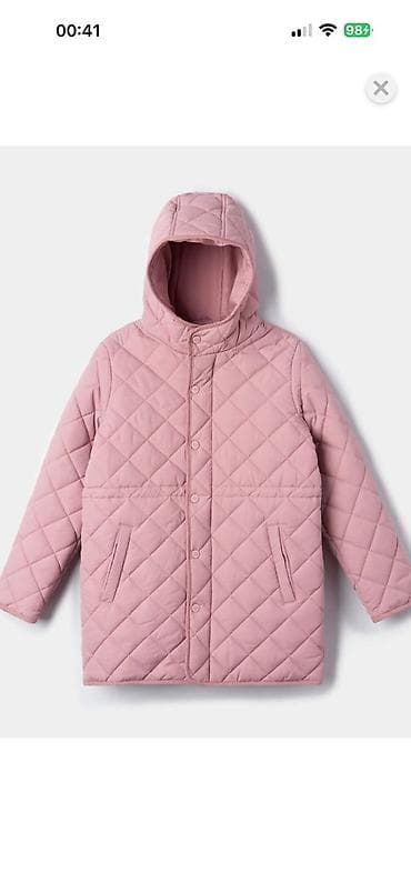 Футболки: Детская куртка Futurino - Цвет: пудрово-розовый - Силуэт: удлинённый — 2