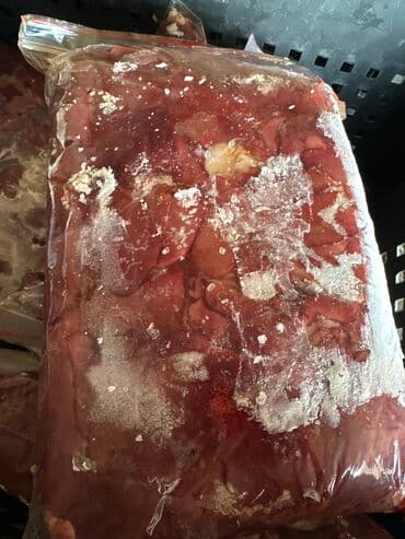 Куриные лапки, куриные головы, куриная печень