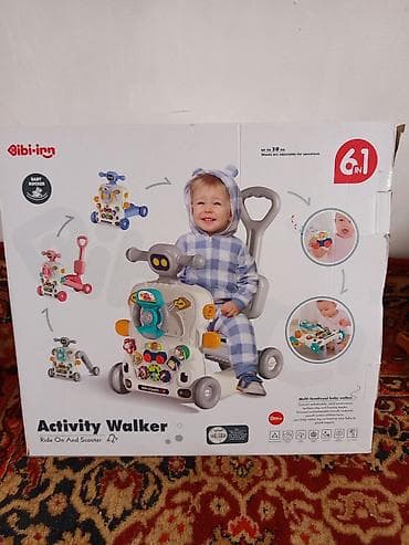 Развивающий многофункциональный ходунок-каталка 6-в-1 состояние — 1