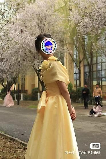 на выпускной: Вечернее платье, Пышное, Длинная модель, Без рукавов, Шлейф, S — 3