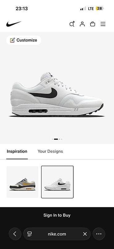 с кызылтуу: Эркектердин кроссовкасы, 38.5, Nike, Колдонулган, түсү - Ак — 2