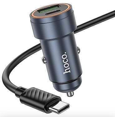 usb: Автомобильное зарядное устройство Hoco (комплект с кабелем USB‑C) - — 3