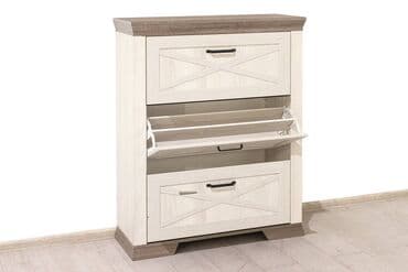 шкаф для обуви с полками: Тумба для обуви 3Д Марсель, Ясень Снежный, БРВ Брест (Беларусь) — 5