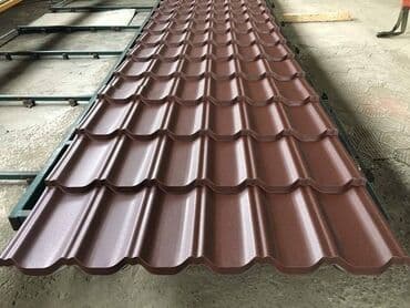 металочерепицы: Металлочерепица финера длина по заказу до 7,2м ширина 1,2 полная 1,14 — 1