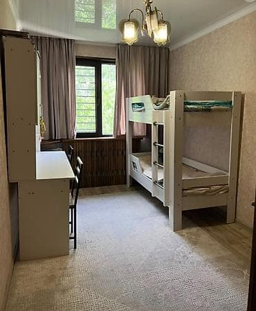 flat osh: 3 комнаты, 58 м², 6 мкр 104 серия, 4 этаж — 3